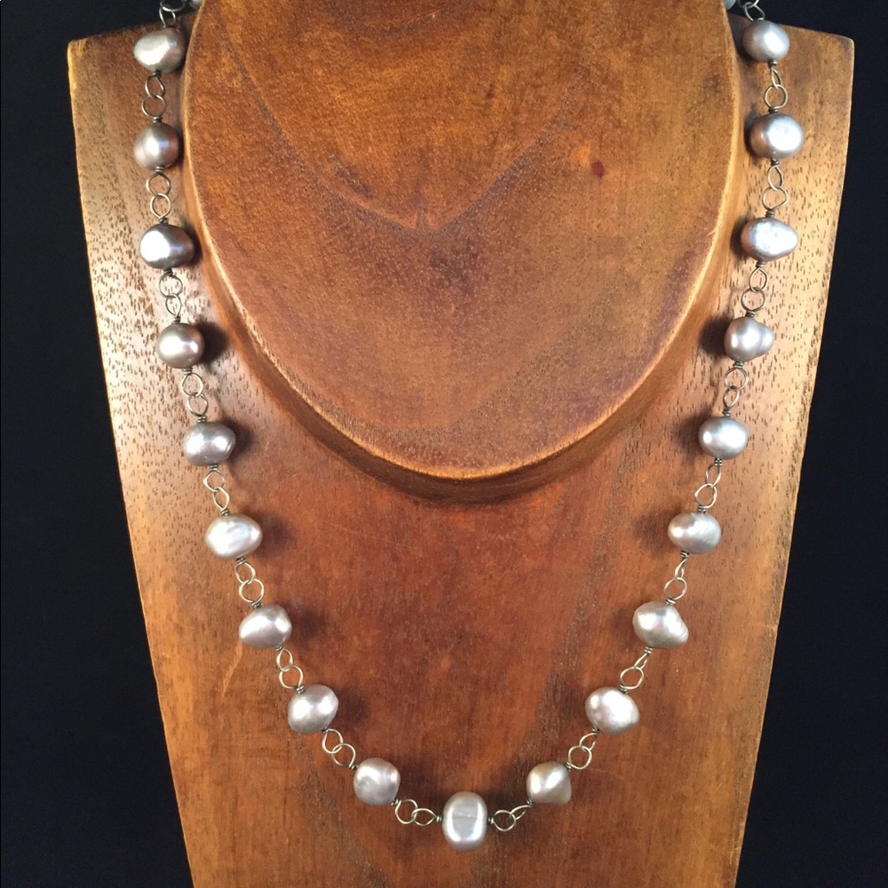 Silpada Gray Pearl Necklace